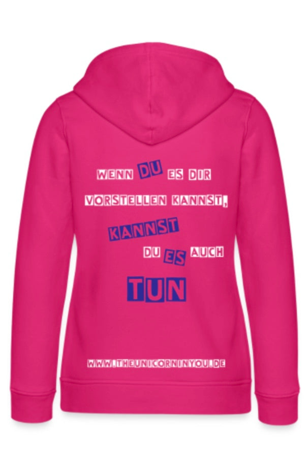 Frauen Bio-Hoodie Magenta